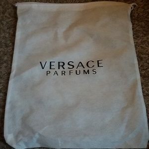Authentic 100% Versace Parfums dust bag white